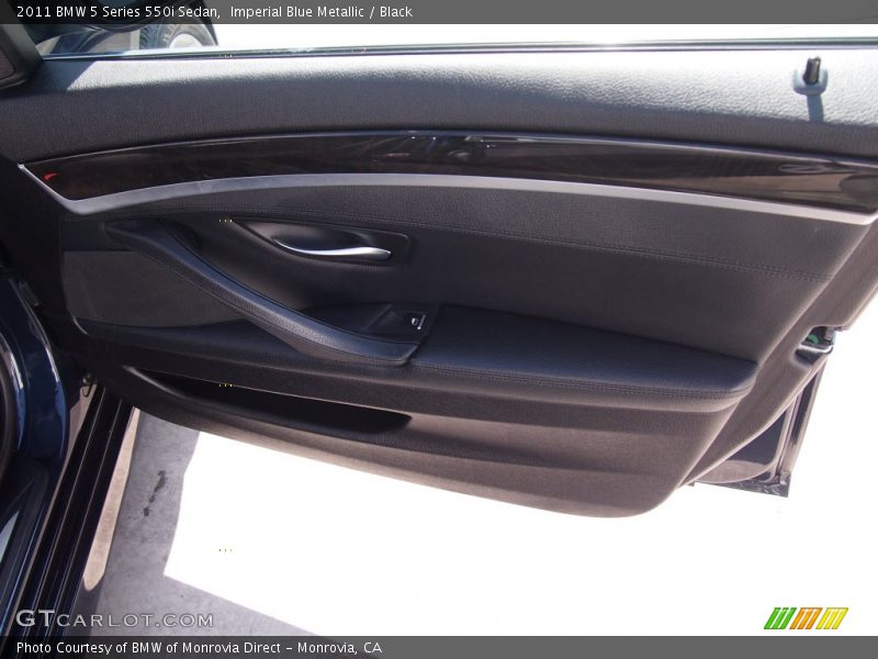 Imperial Blue Metallic / Black 2011 BMW 5 Series 550i Sedan
