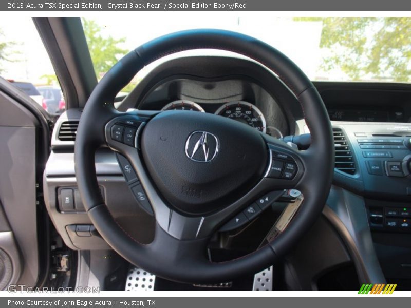 Crystal Black Pearl / Special Edition Ebony/Red 2013 Acura TSX Special Edition