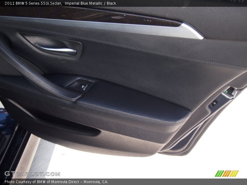 Imperial Blue Metallic / Black 2011 BMW 5 Series 550i Sedan
