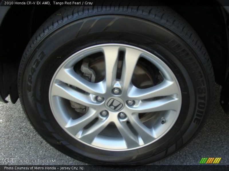 Tango Red Pearl / Gray 2010 Honda CR-V EX AWD