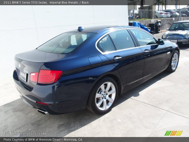 Imperial Blue Metallic / Black 2011 BMW 5 Series 550i Sedan