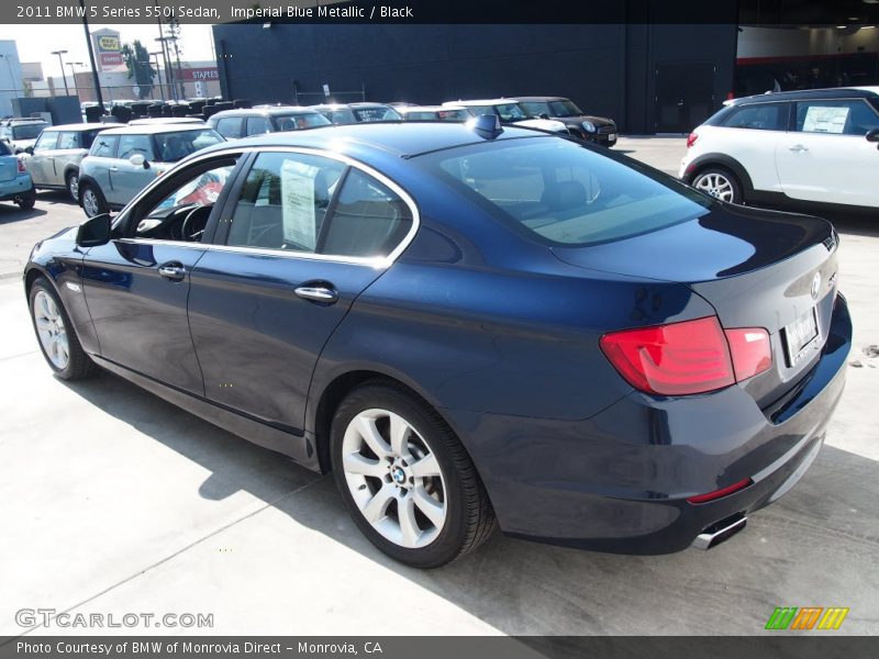 Imperial Blue Metallic / Black 2011 BMW 5 Series 550i Sedan