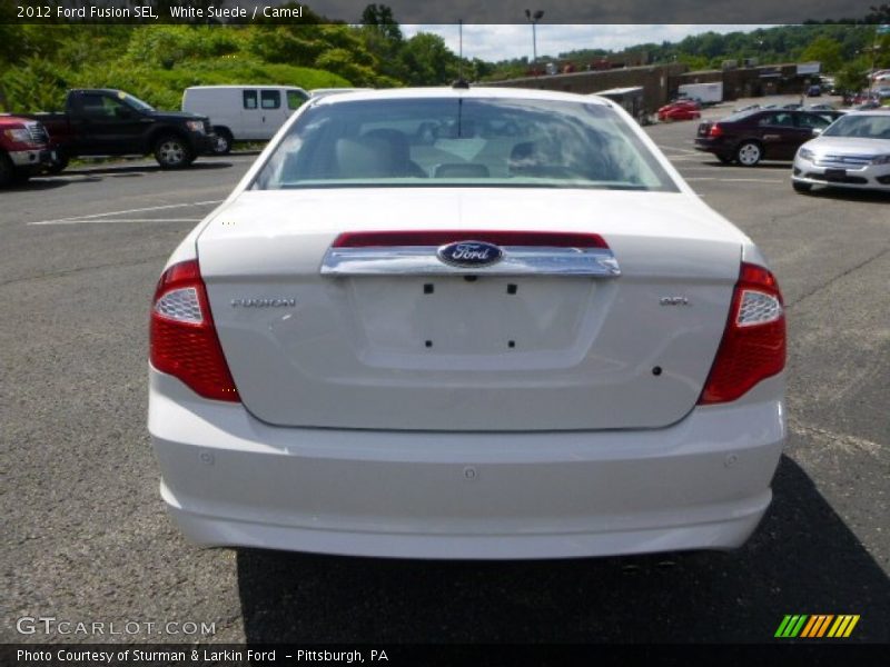 White Suede / Camel 2012 Ford Fusion SEL
