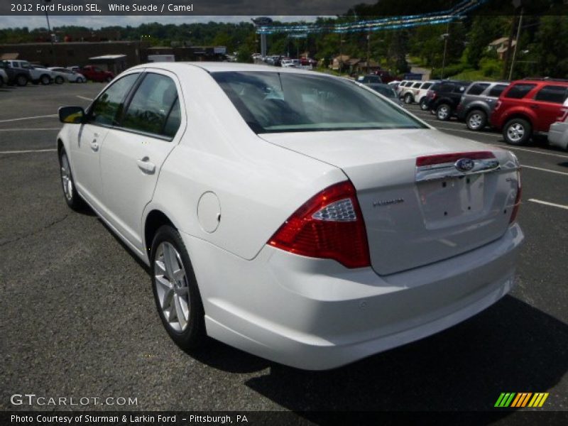 White Suede / Camel 2012 Ford Fusion SEL