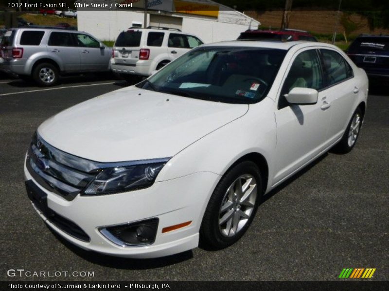 White Suede / Camel 2012 Ford Fusion SEL