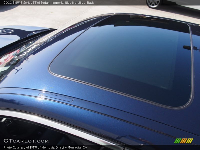 Imperial Blue Metallic / Black 2011 BMW 5 Series 550i Sedan