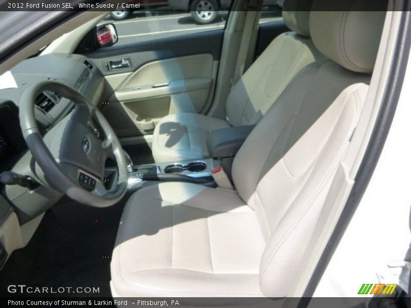 White Suede / Camel 2012 Ford Fusion SEL