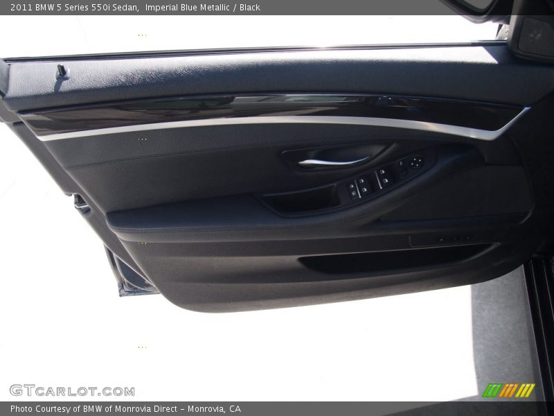 Imperial Blue Metallic / Black 2011 BMW 5 Series 550i Sedan