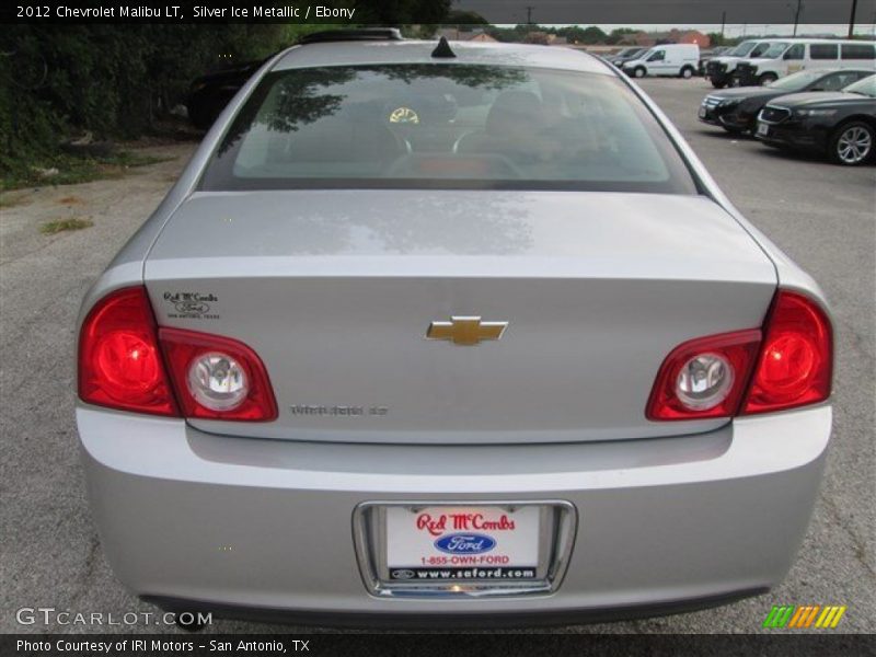 Silver Ice Metallic / Ebony 2012 Chevrolet Malibu LT