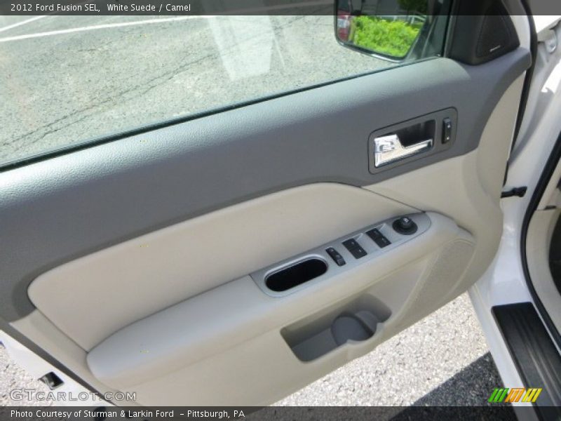 White Suede / Camel 2012 Ford Fusion SEL