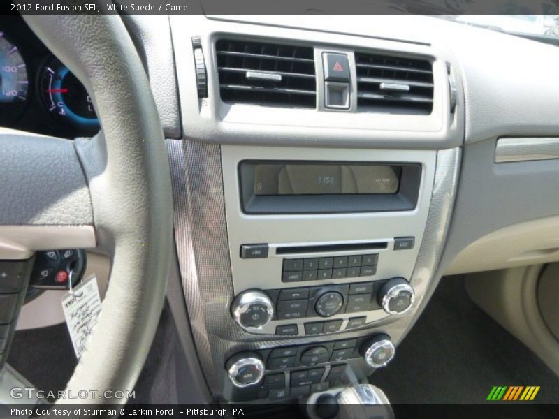White Suede / Camel 2012 Ford Fusion SEL