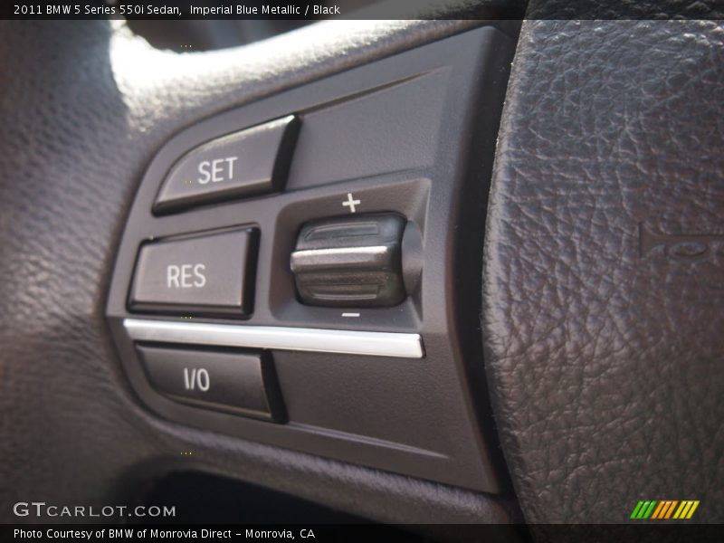 Imperial Blue Metallic / Black 2011 BMW 5 Series 550i Sedan