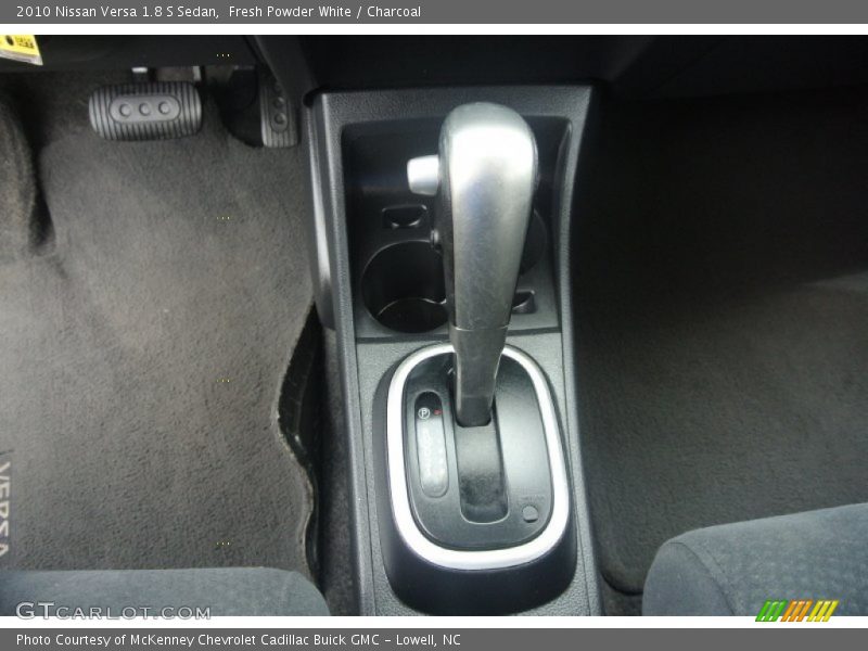 Fresh Powder White / Charcoal 2010 Nissan Versa 1.8 S Sedan