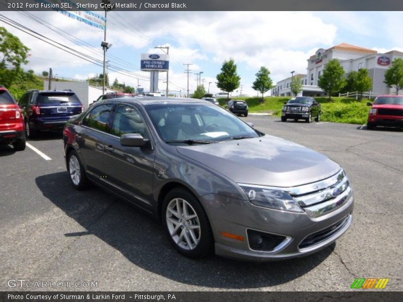 Sterling Grey Metallic / Charcoal Black 2012 Ford Fusion SEL