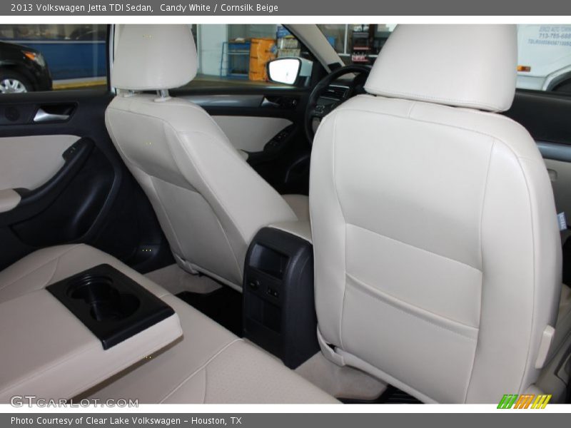 Candy White / Cornsilk Beige 2013 Volkswagen Jetta TDI Sedan