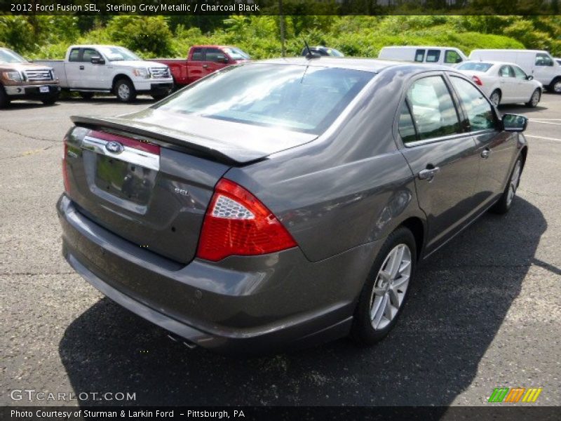 Sterling Grey Metallic / Charcoal Black 2012 Ford Fusion SEL