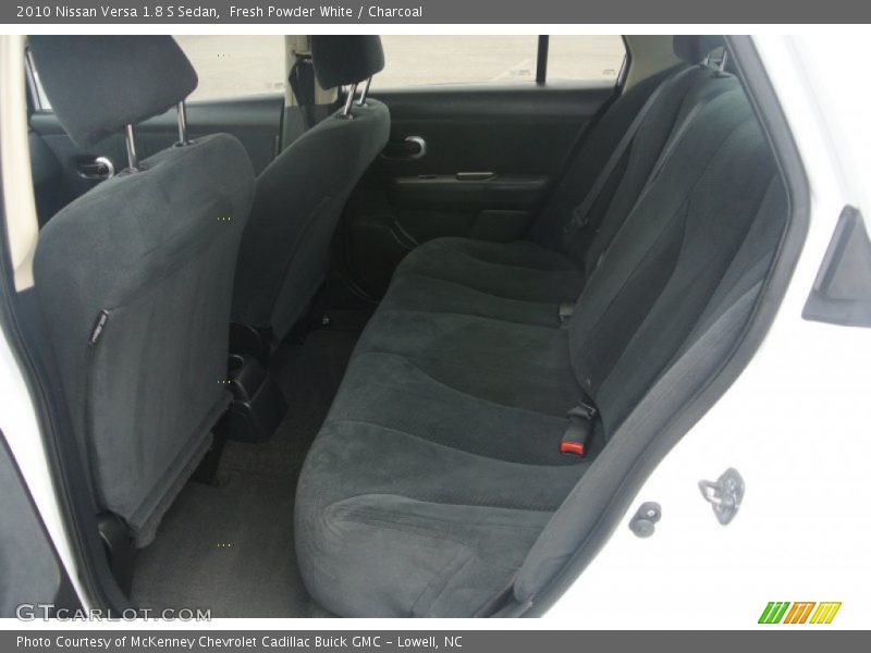 Fresh Powder White / Charcoal 2010 Nissan Versa 1.8 S Sedan