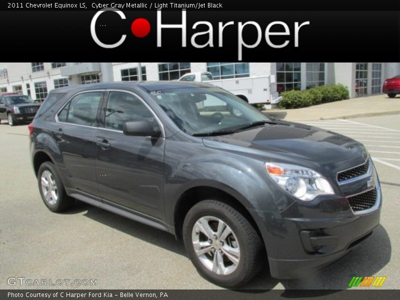 Cyber Gray Metallic / Light Titanium/Jet Black 2011 Chevrolet Equinox LS