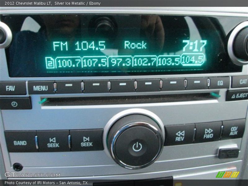 Silver Ice Metallic / Ebony 2012 Chevrolet Malibu LT