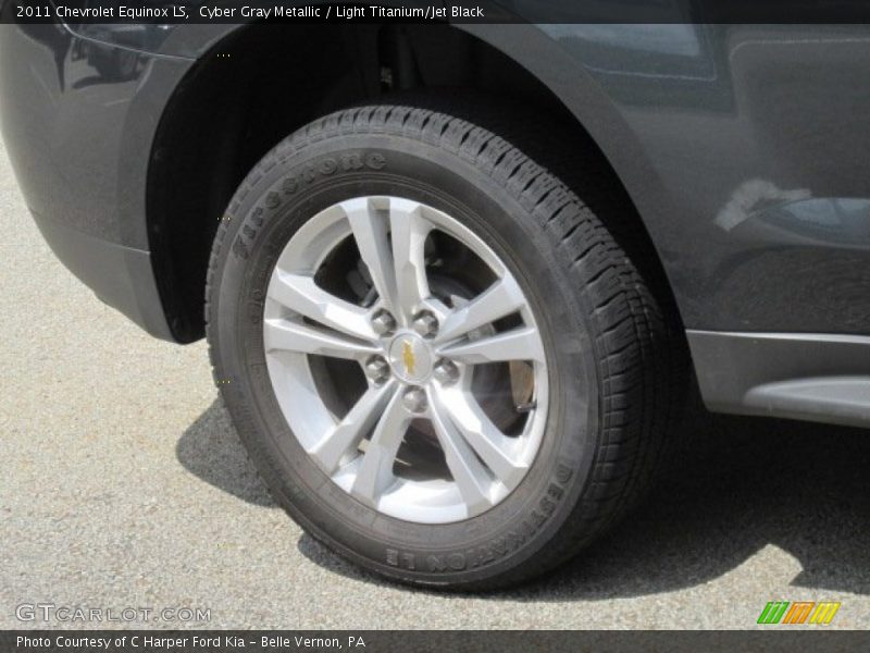 Cyber Gray Metallic / Light Titanium/Jet Black 2011 Chevrolet Equinox LS