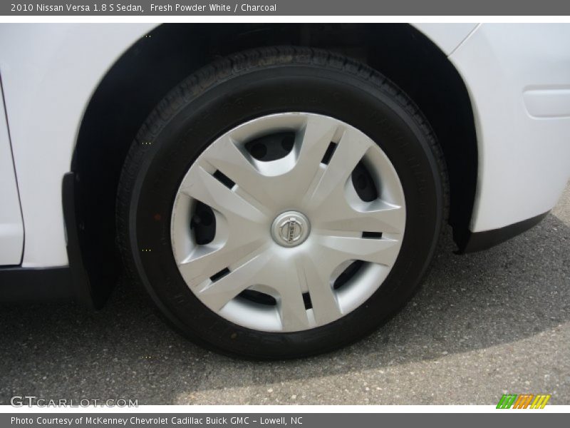 Fresh Powder White / Charcoal 2010 Nissan Versa 1.8 S Sedan