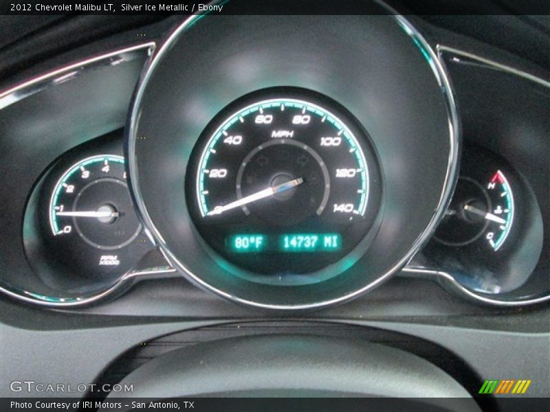 Silver Ice Metallic / Ebony 2012 Chevrolet Malibu LT