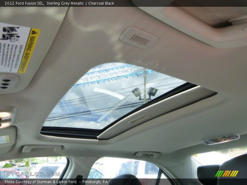 Sterling Grey Metallic / Charcoal Black 2012 Ford Fusion SEL