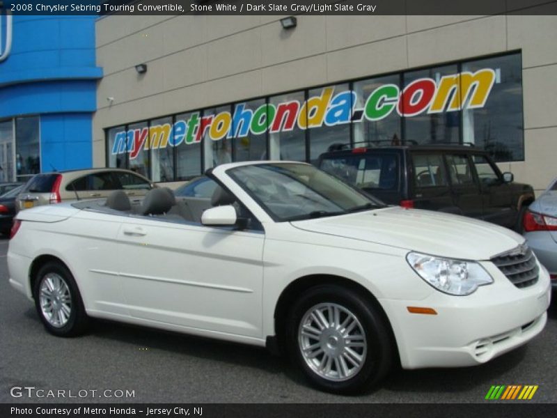 Stone White / Dark Slate Gray/Light Slate Gray 2008 Chrysler Sebring Touring Convertible