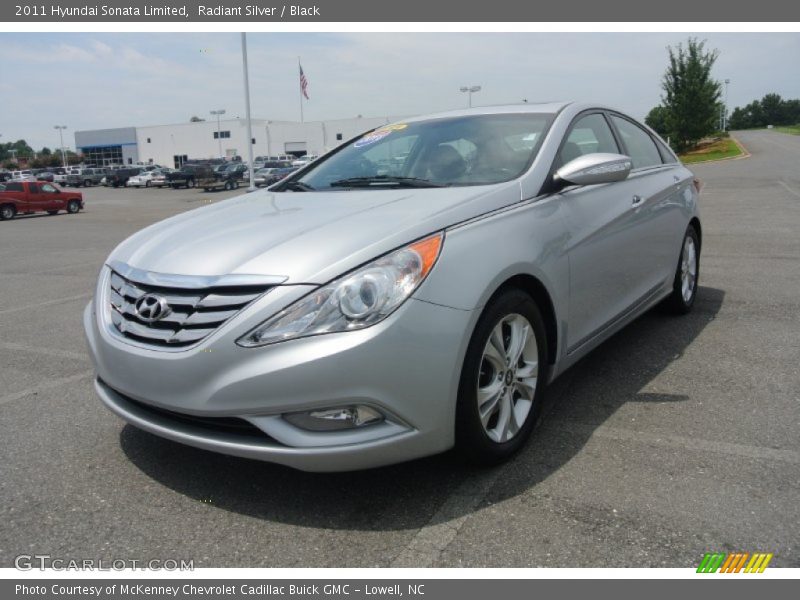 Radiant Silver / Black 2011 Hyundai Sonata Limited