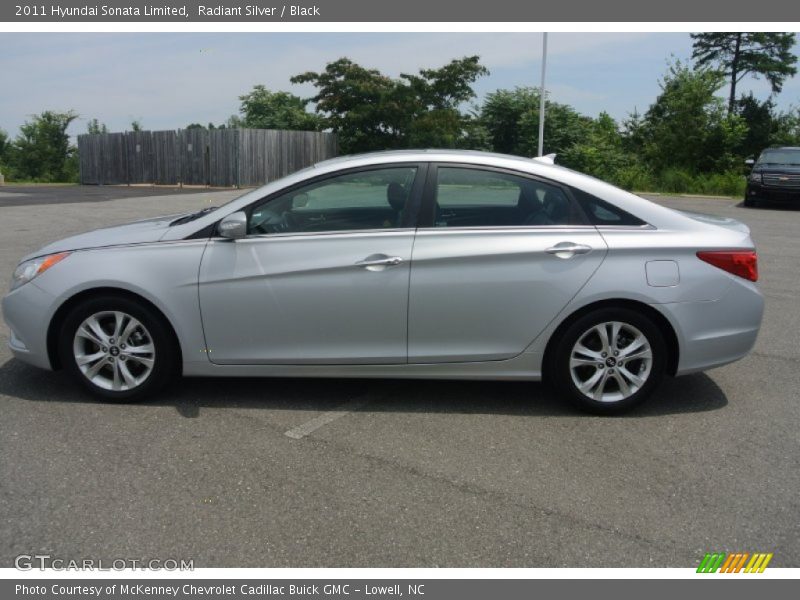 Radiant Silver / Black 2011 Hyundai Sonata Limited