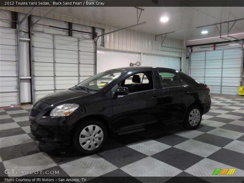 Black Sand Pearl / Dark Gray 2012 Toyota Yaris Sedan