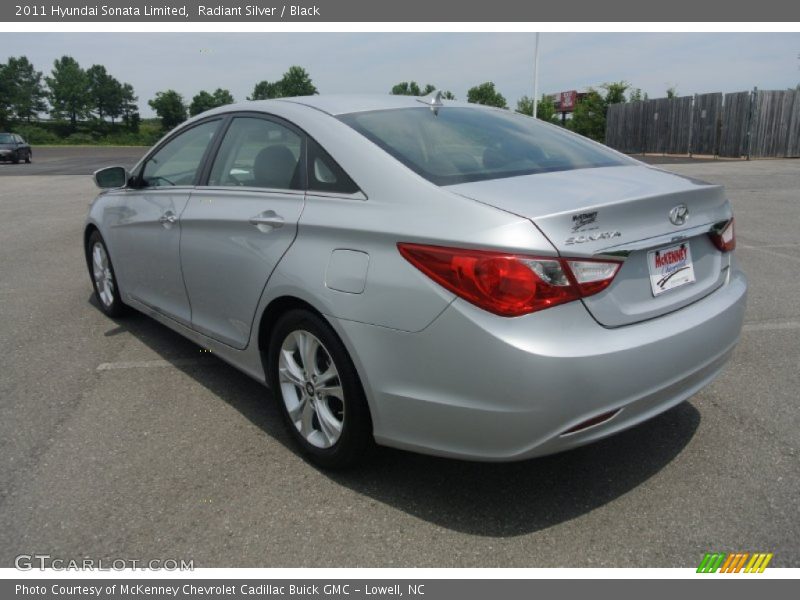 Radiant Silver / Black 2011 Hyundai Sonata Limited