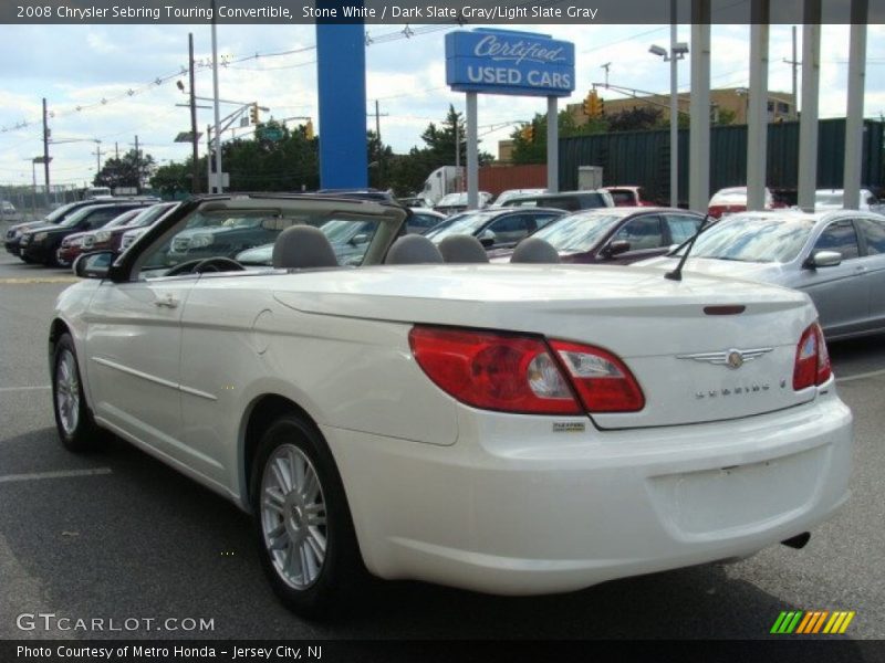 Stone White / Dark Slate Gray/Light Slate Gray 2008 Chrysler Sebring Touring Convertible