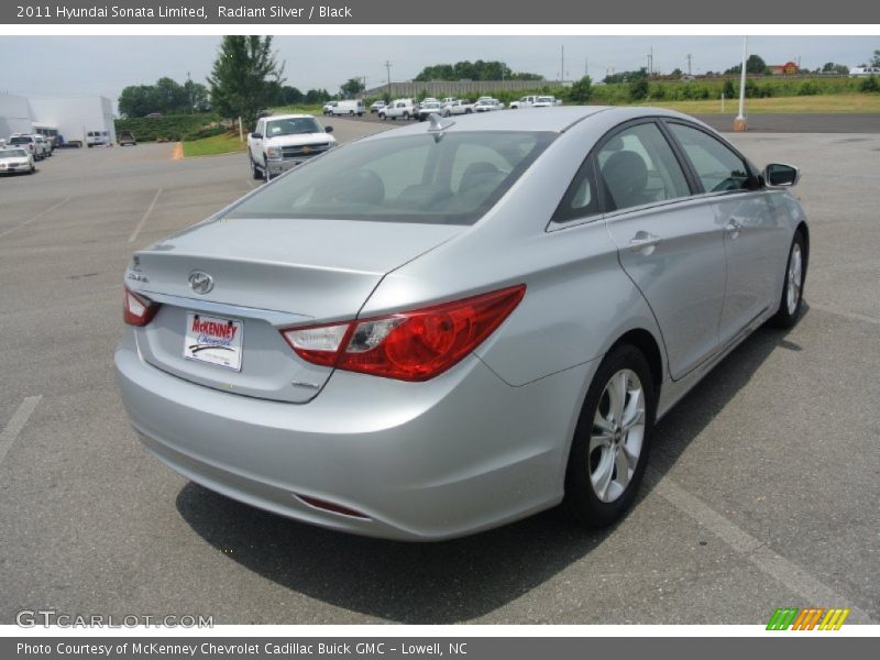 Radiant Silver / Black 2011 Hyundai Sonata Limited
