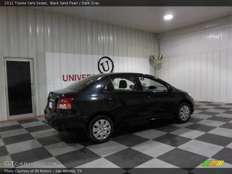 Black Sand Pearl / Dark Gray 2012 Toyota Yaris Sedan