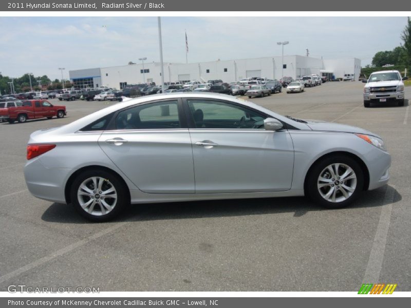 Radiant Silver / Black 2011 Hyundai Sonata Limited