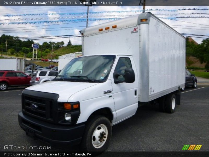 Oxford White / Medium Flint 2012 Ford E Series Cutaway E350 Moving Truck