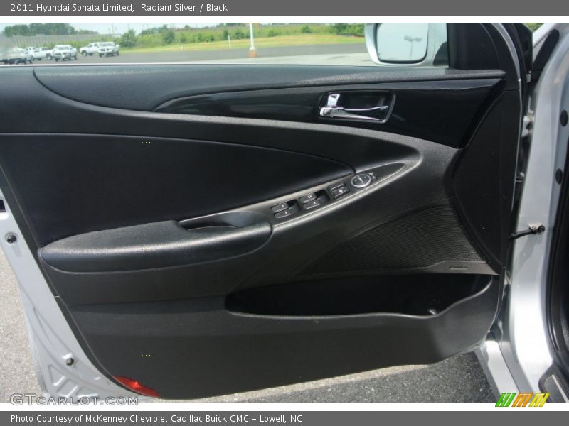 Radiant Silver / Black 2011 Hyundai Sonata Limited