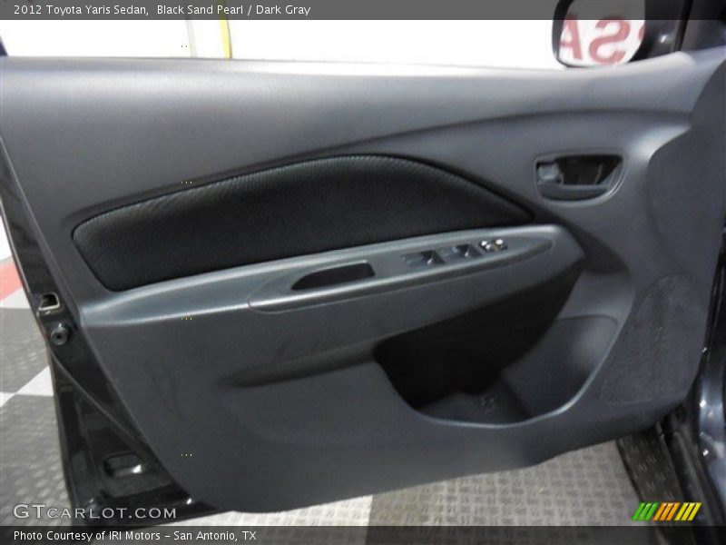 Black Sand Pearl / Dark Gray 2012 Toyota Yaris Sedan