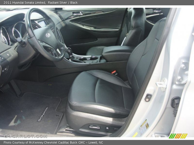 Radiant Silver / Black 2011 Hyundai Sonata Limited