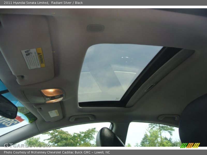 Radiant Silver / Black 2011 Hyundai Sonata Limited