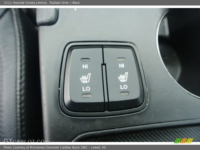 Radiant Silver / Black 2011 Hyundai Sonata Limited