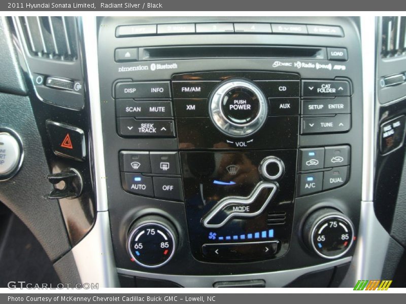 Radiant Silver / Black 2011 Hyundai Sonata Limited