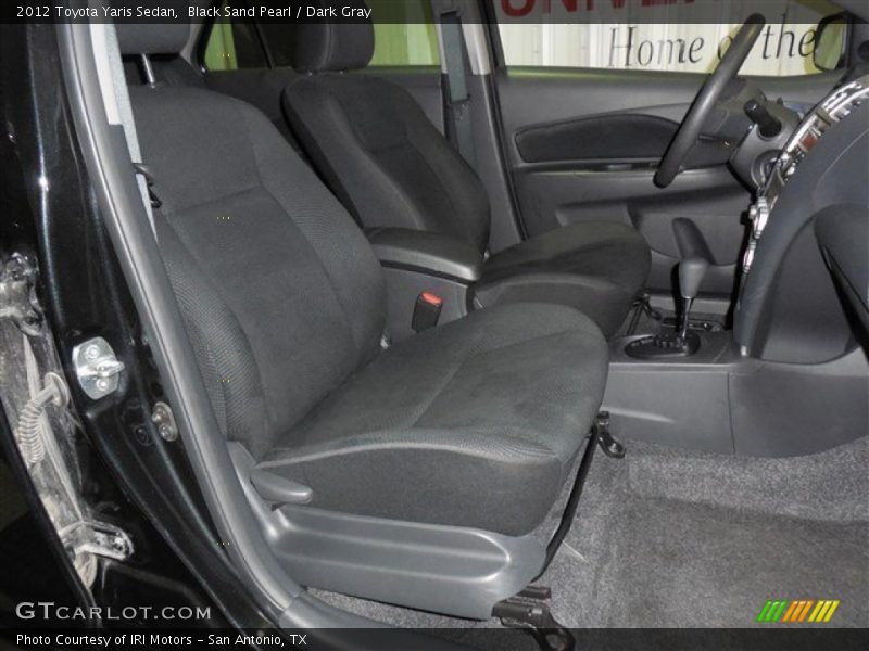 Black Sand Pearl / Dark Gray 2012 Toyota Yaris Sedan