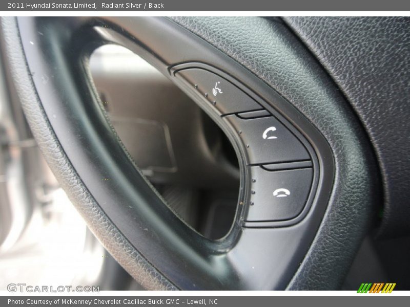 Radiant Silver / Black 2011 Hyundai Sonata Limited