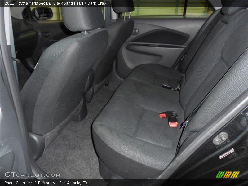 Black Sand Pearl / Dark Gray 2012 Toyota Yaris Sedan