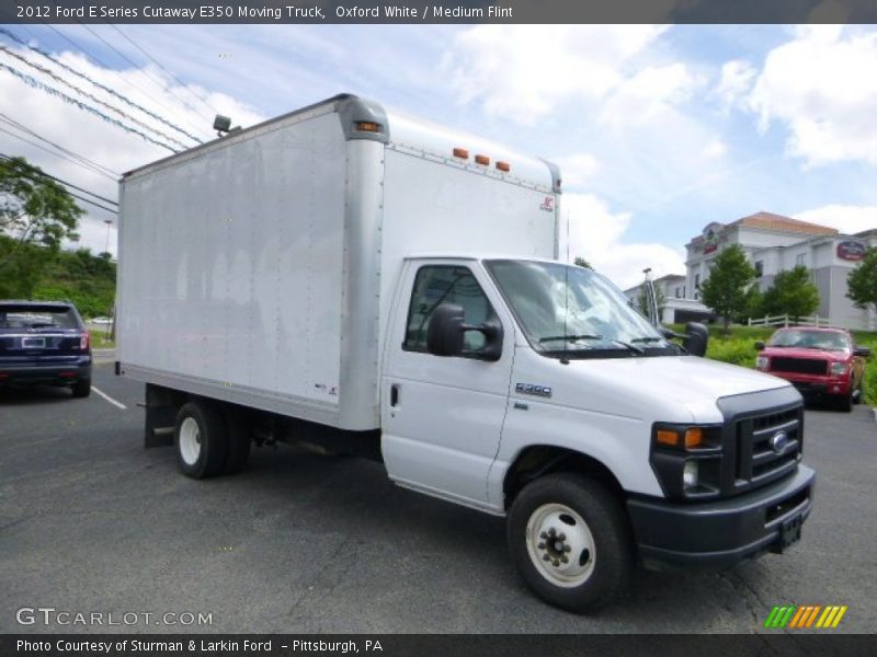 Oxford White / Medium Flint 2012 Ford E Series Cutaway E350 Moving Truck