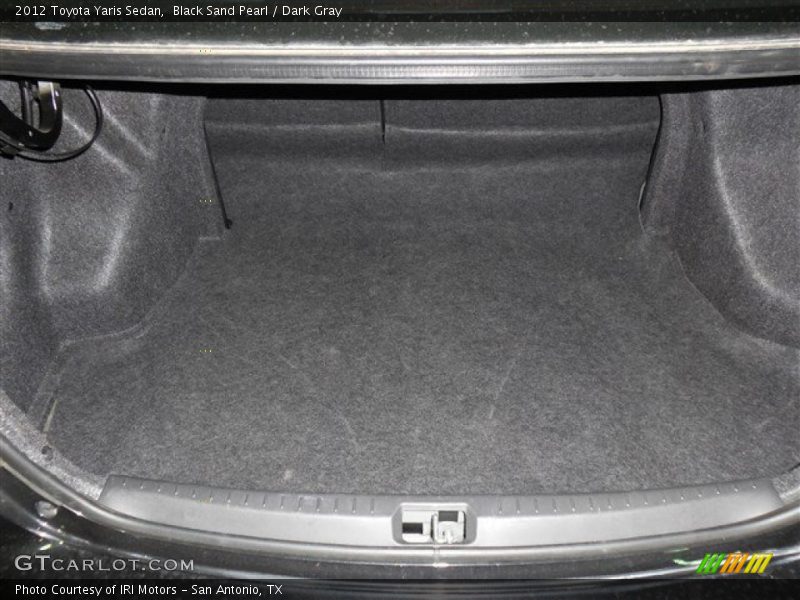 Black Sand Pearl / Dark Gray 2012 Toyota Yaris Sedan