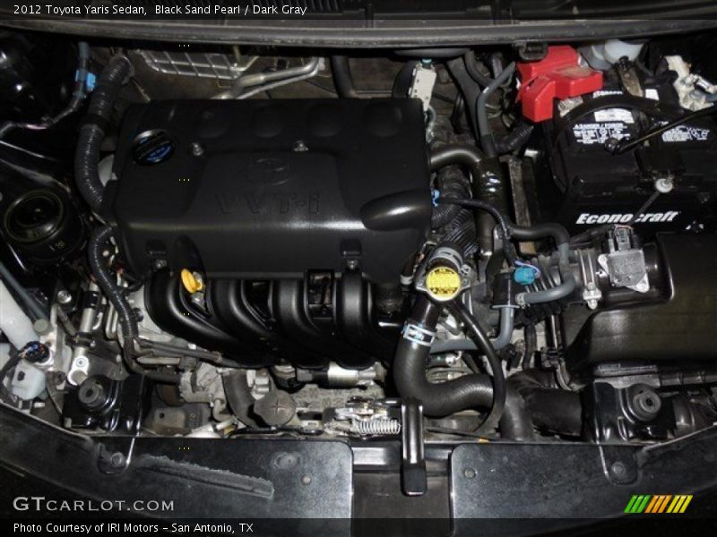 Black Sand Pearl / Dark Gray 2012 Toyota Yaris Sedan