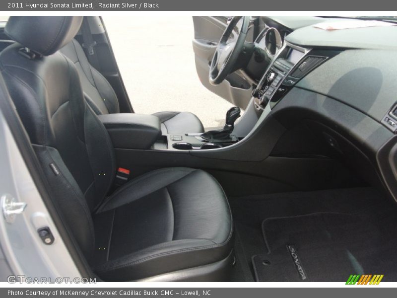 Radiant Silver / Black 2011 Hyundai Sonata Limited